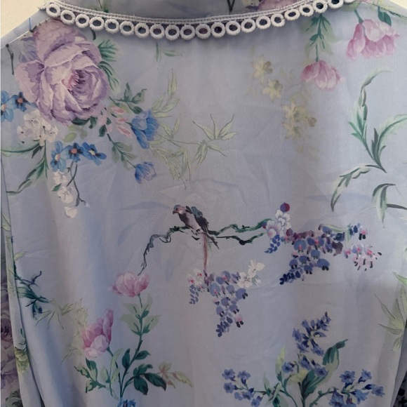 Lipsy Blue Floral Dress - Picture 6 of 9